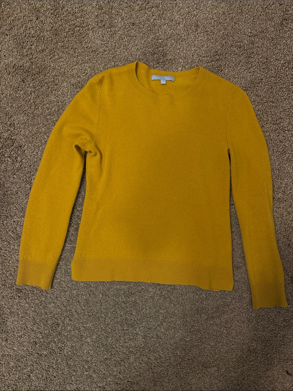 ANTONIO MELANI Mustard Yellow Crewneck Sweater